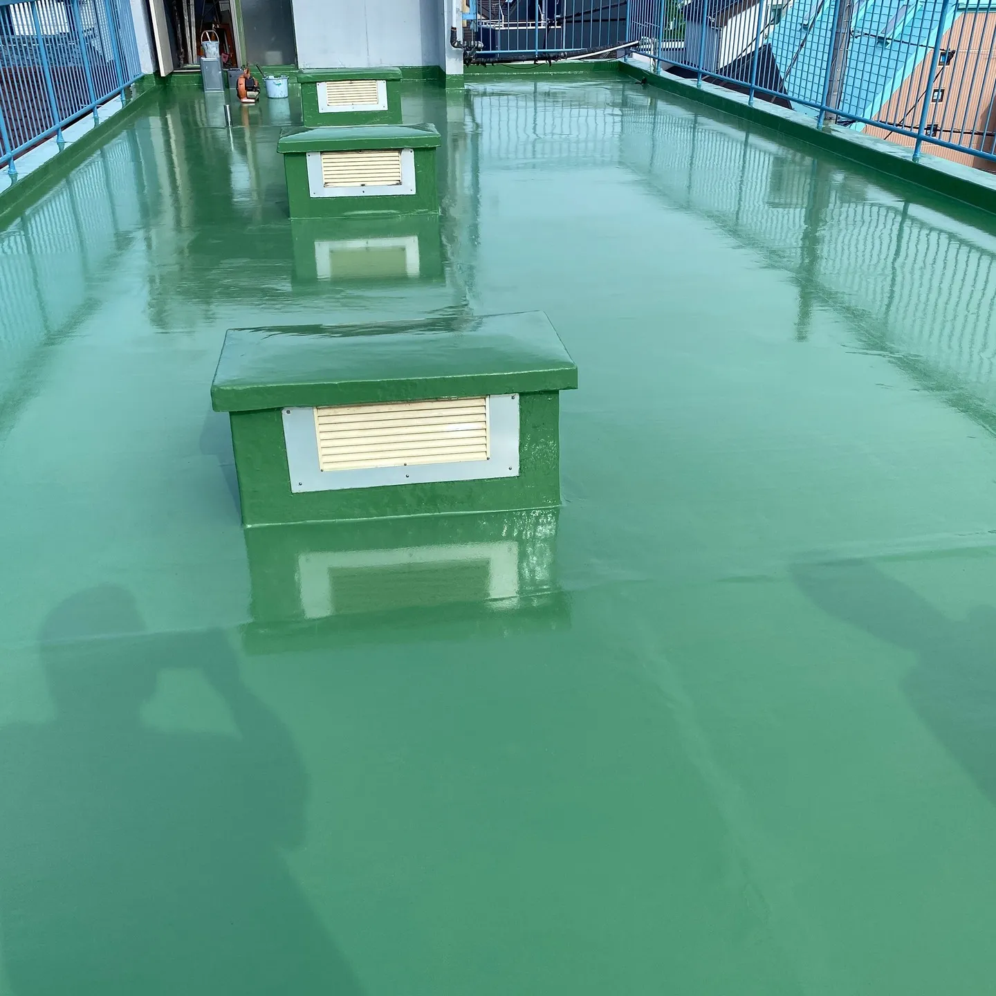 【中野区上高田】屋上ウレタン樹脂塗膜防水工事完了報告